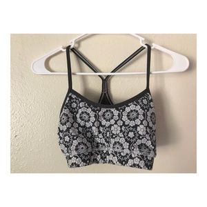 Floral lululemon sports bra